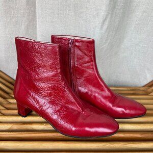 Red Zara boots